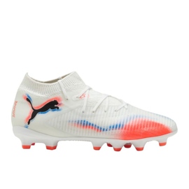 Puma Future 8 Pro FG/AG JR 108613 01 Sapatos de futebol branco