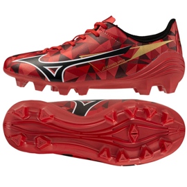 Mizuno Alfa II Selecione Jr FG P1GB256560 Sapatos vermelho Mizuno Alfa II Selecione Jr FG P1GB256560 Sapatos vermelho