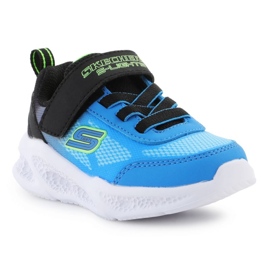 Skechers meteoros-luzes sapatos-krendox jr 401495n-bkbl azul