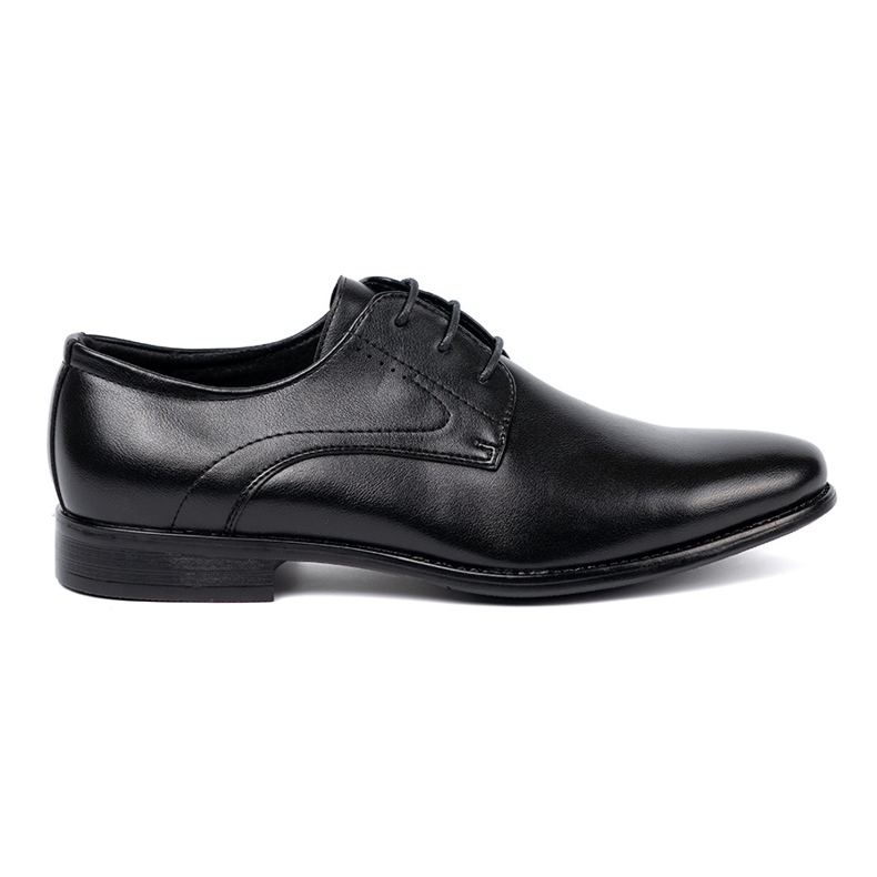 Shelvt Sapatos masculinos elegantes em preto e brilho clássicos
