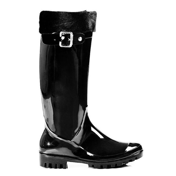 Galochas com um undersuit preto
