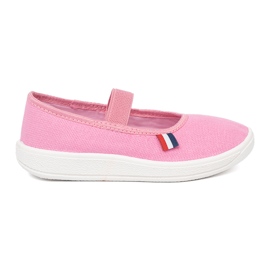 Shelvt Sapatos rosa claro com cinto flexível