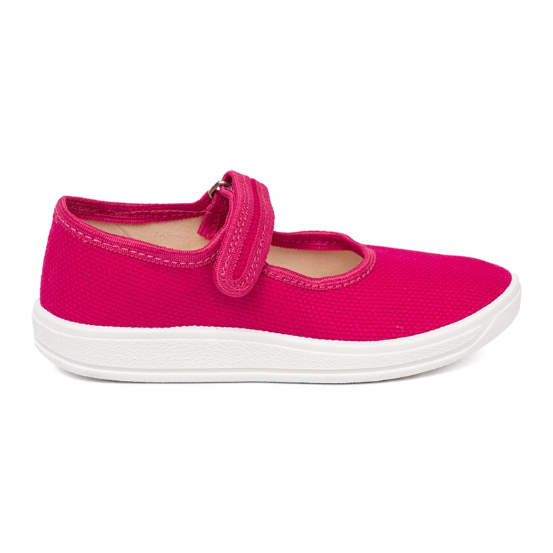 Shelvt Tênis infantis para velcro rosa