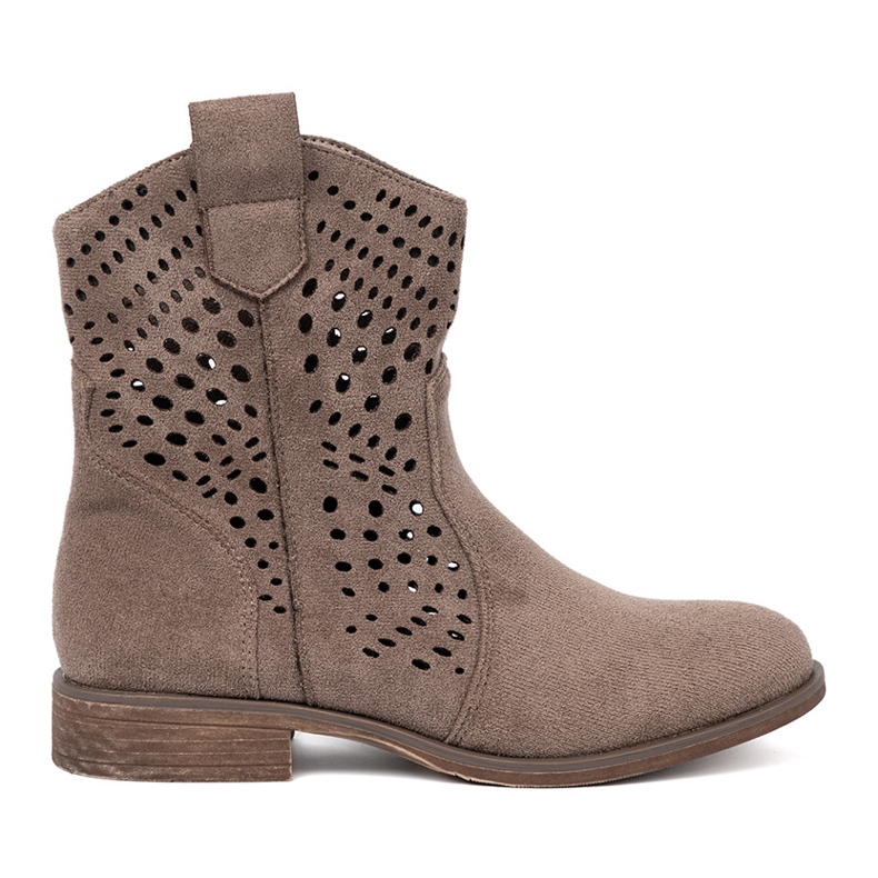 Seastar Botas BEIGE Dark BEIGE no estilo de cowboy