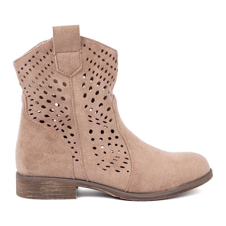 Seastar Botas bege -work em estilo cowboy