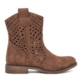 Seastar Botas marrons de abertura marrom