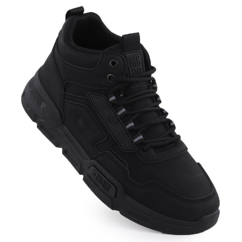 Black Big Star SS174282 Sapatos esportivos masculinos preto