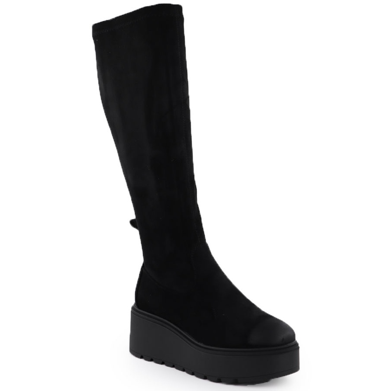 Botas femininas nas cunhas Black Vinceza 58342