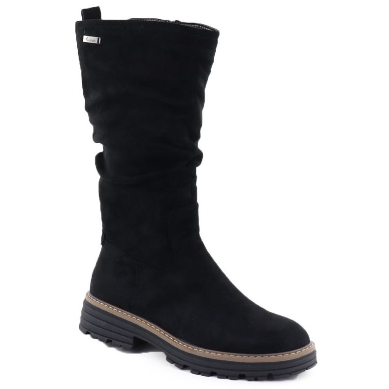 Botas isoladas femininas, preto M. Daszyński SA259-3