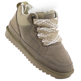 Botas de couro feminino tênis isolados com pege de pele Vinceza 97963