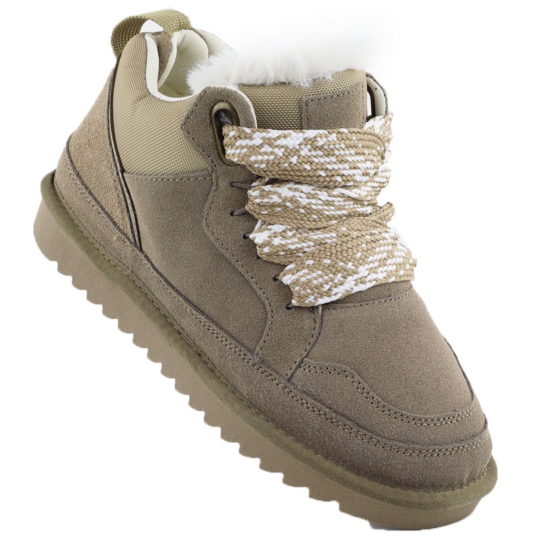 Botas de couro feminino tênis isolados com pege de pele Vinceza 97963