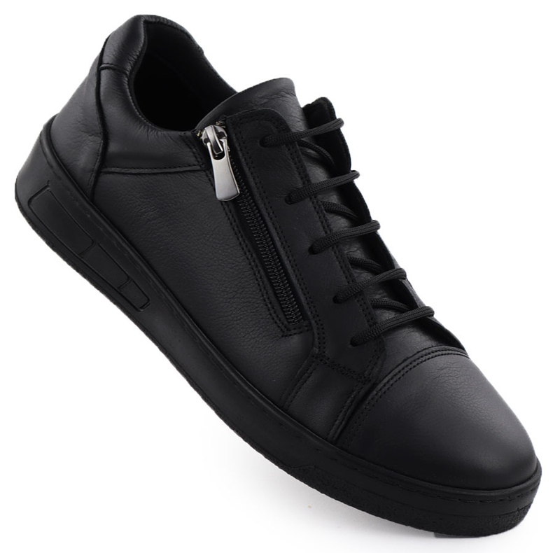 Sapatos de couro feminino preto T.SOKOLSKI J24-20