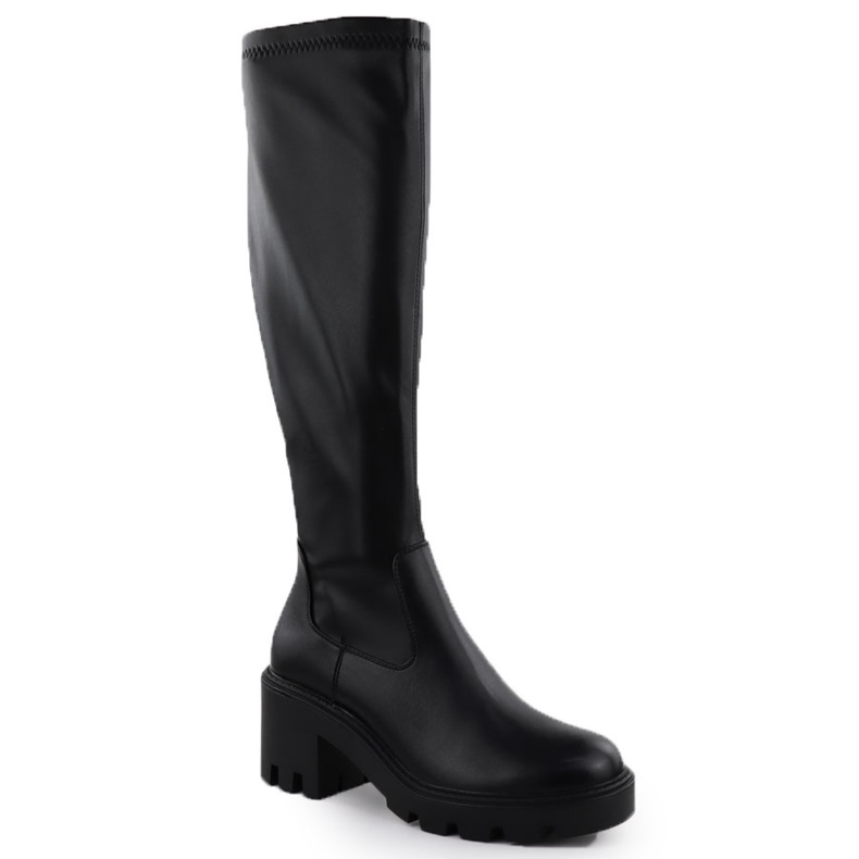 Botas femininas no bloco Black Potocki SZ12533