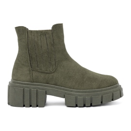 Shelvt Botas verdes com inserções flexíveis