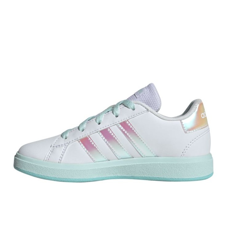 ADIDAS GRAND CORPORT CORPORT LIFEDLELE Lace Tennis Jr JR6097 Sapatos branco