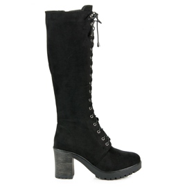 Seastar Botas de trabalho com atacadores preto