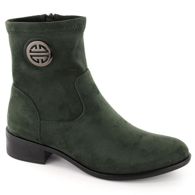 Botas de camurça jezzi em ASA198-28 Jez432b verde