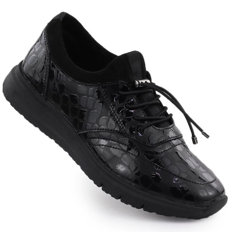 Sapatos lacados Filippo em DP7117 PAW646A preto