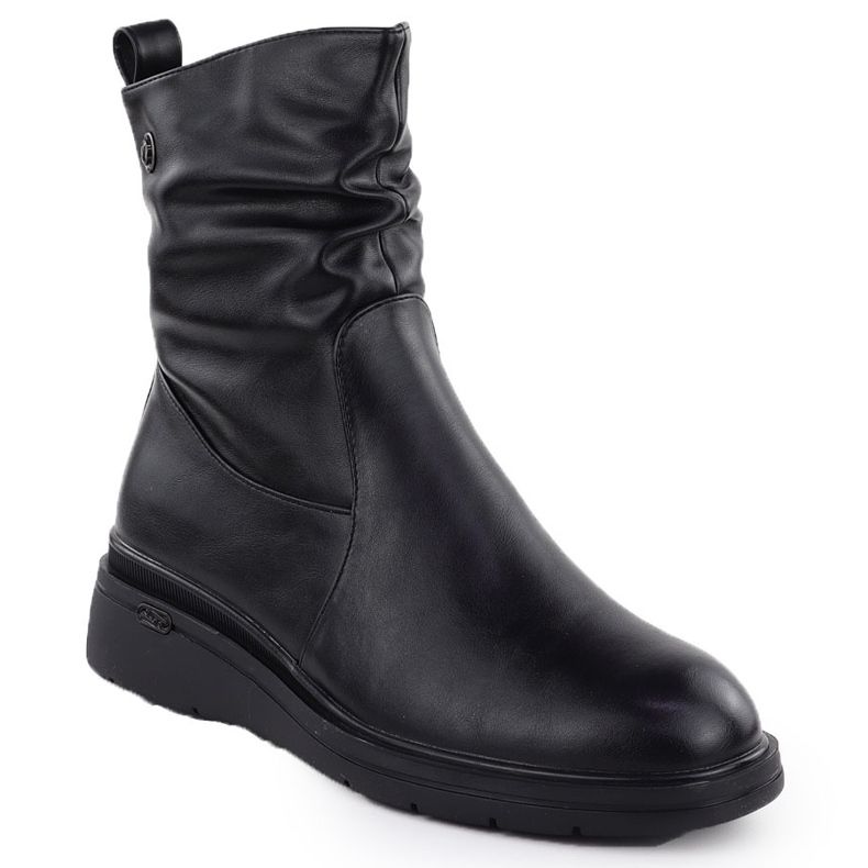 Botas femininas nas cunhas Black Vinceza 26-58557 preto