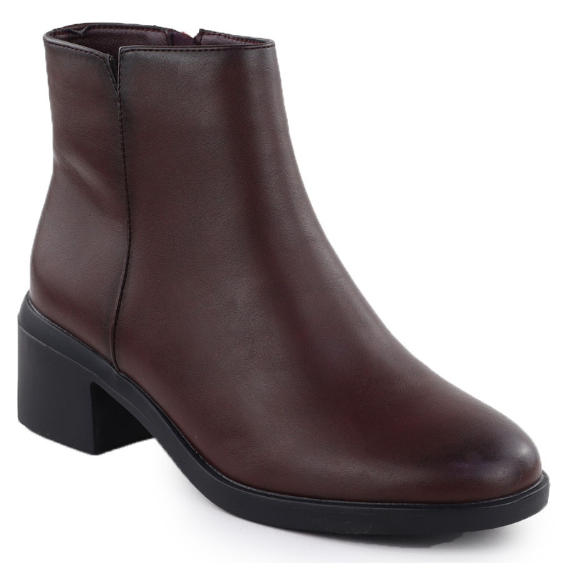 Botas femininas isoladas em Borgonha Sergio Leone BT25239 vermelho
