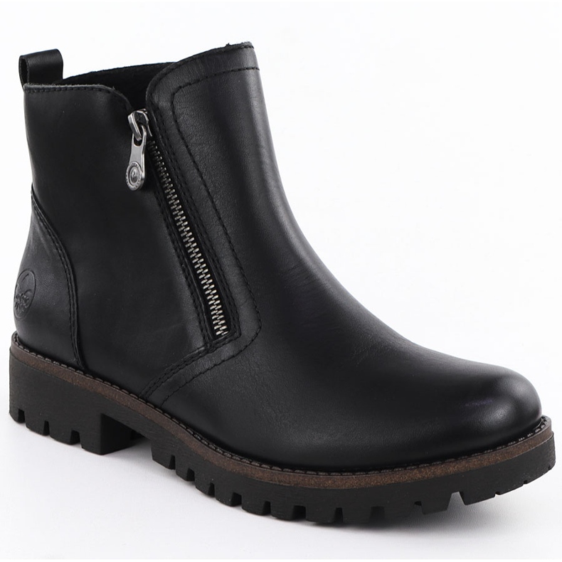 Botas de couro feminino Black Rieker 78556-00