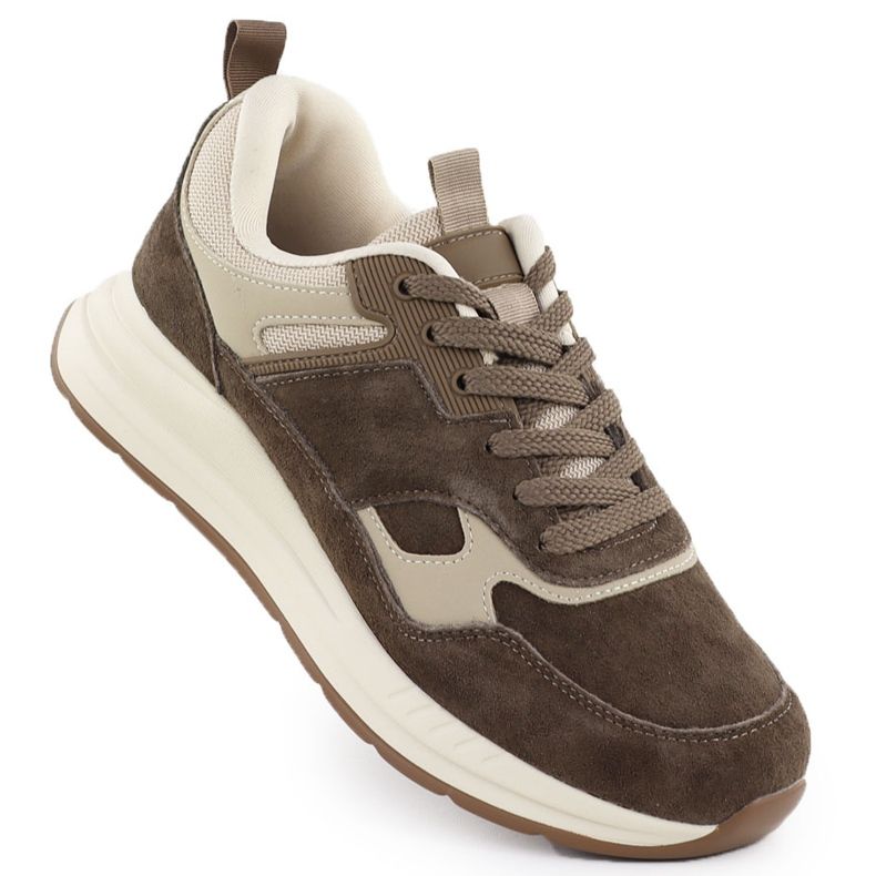 Sapatos de couro feminino marrom T.SOKOLSKI HW J25-23 castanho