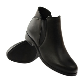 Escott Botas pretas com zíper 1446 preto