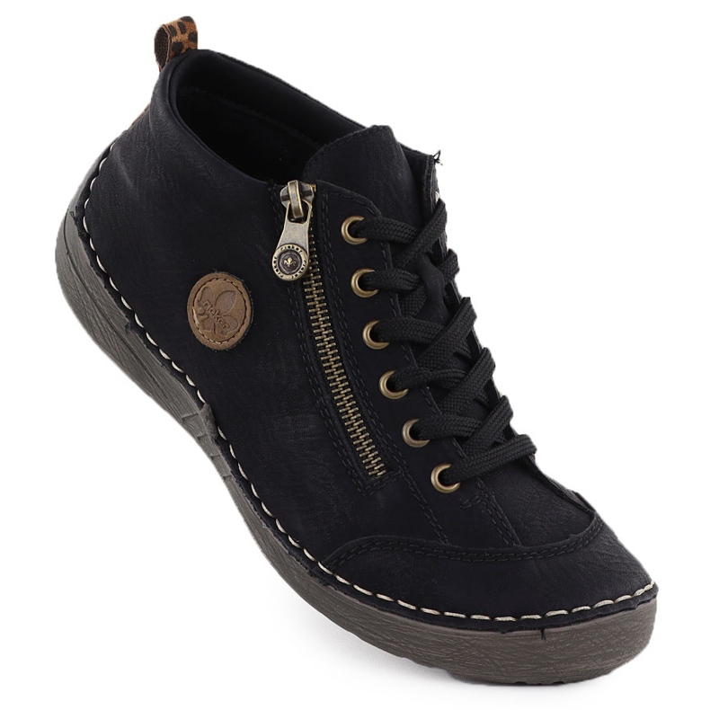 Botas pretas confortáveis ​​femininas Black Rieker 52514-00