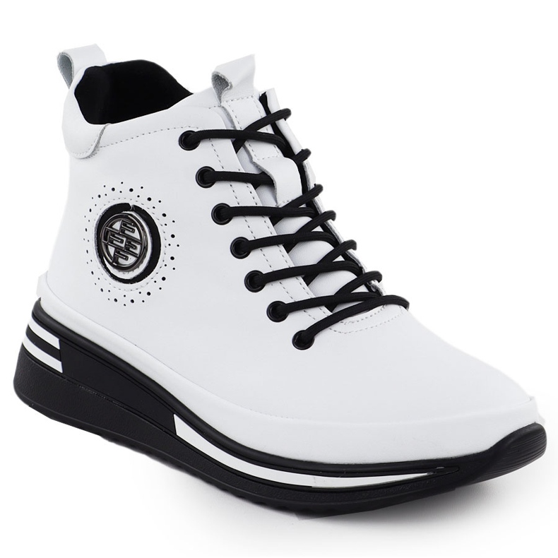 Filippo DBT4215 Custas de couro branco