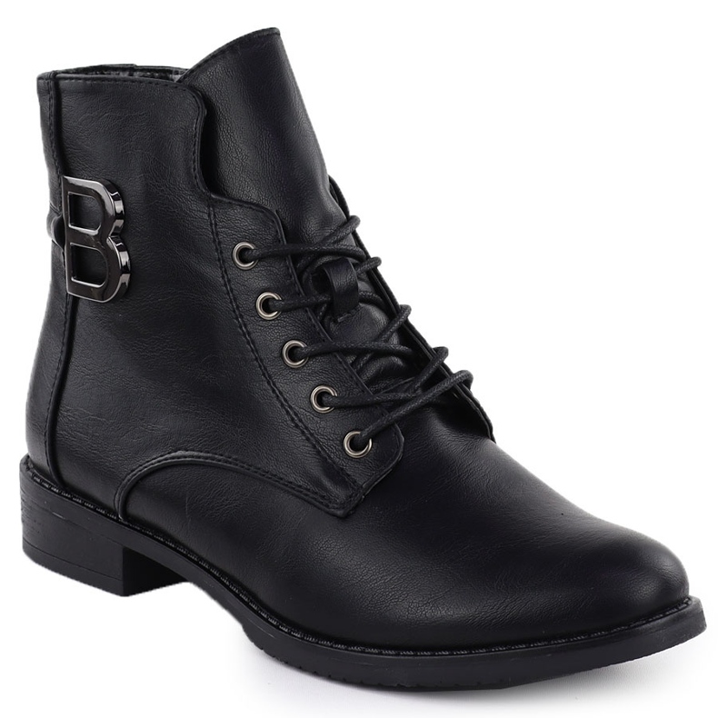 Botas femininas Trabalhadores isolados Black jezzi ASA62-119