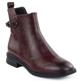 Filippo DBT7354 Botas de couro Classic Borgonha
