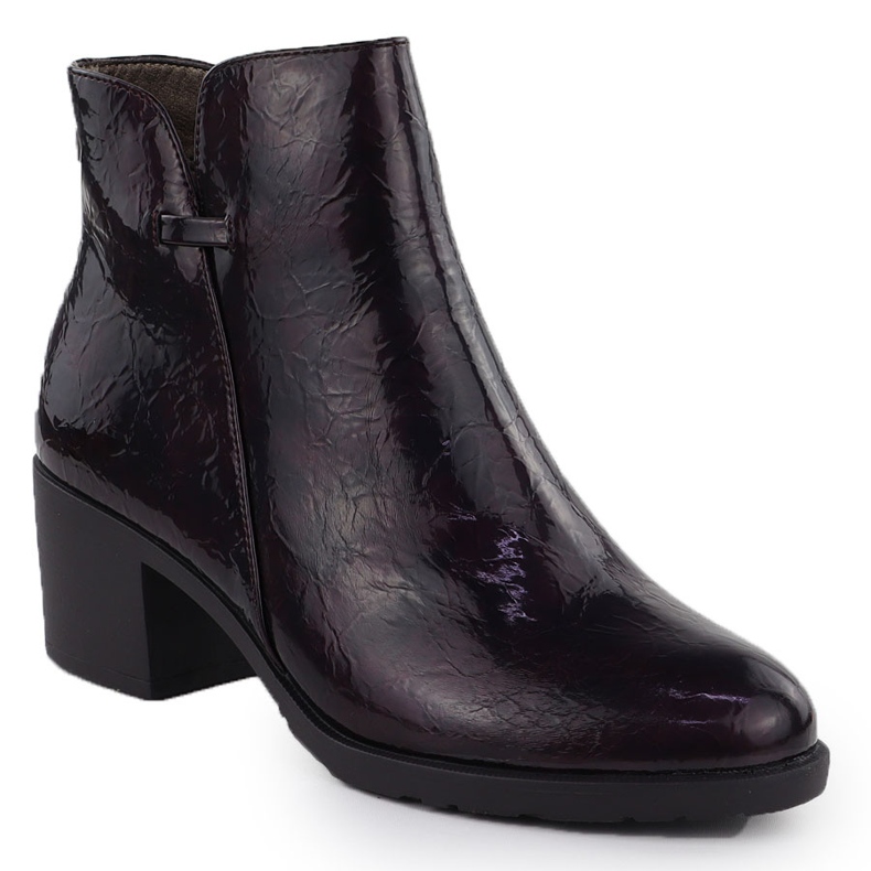 Botas pintadas na Borgonha M. Daszyński SA128-61 para mulheres