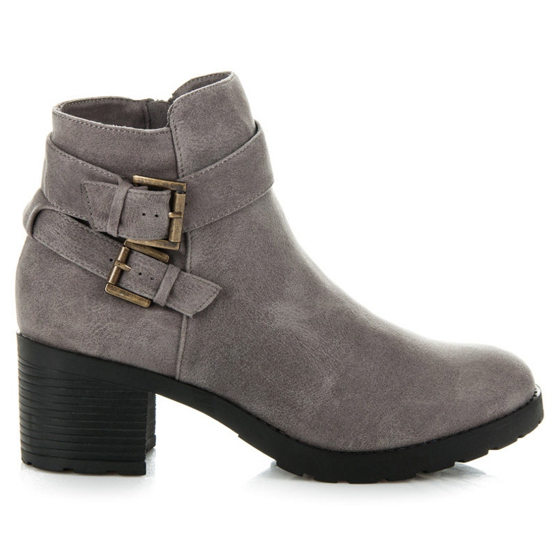 Kylie Botas cinzentas com fivela cinza