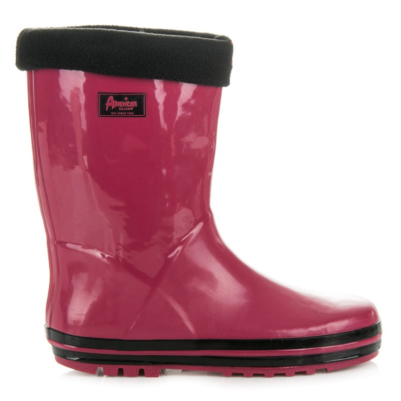 American Club Botas de chuva da Borgonha vermelho