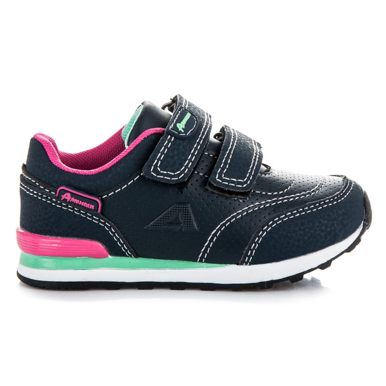 American Club Tênis Velcro azul