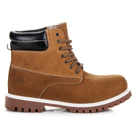 Mckeylor Caçadores de couro castanho