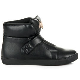 Tênis cano alto com velcro preto Tênis cano alto com velcro preto