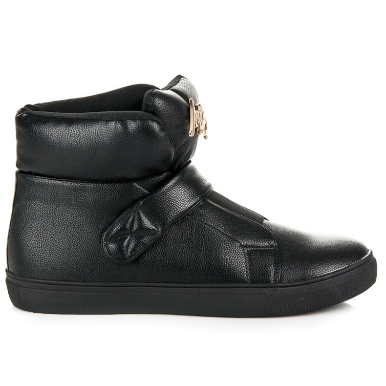 Tênis cano alto com velcro preto Tênis cano alto com velcro preto