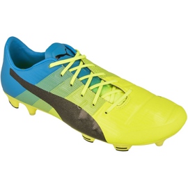 Chuteiras de futebol Puma evoPOWER 1.3 Fg M 10352401 multicolorido amarelo