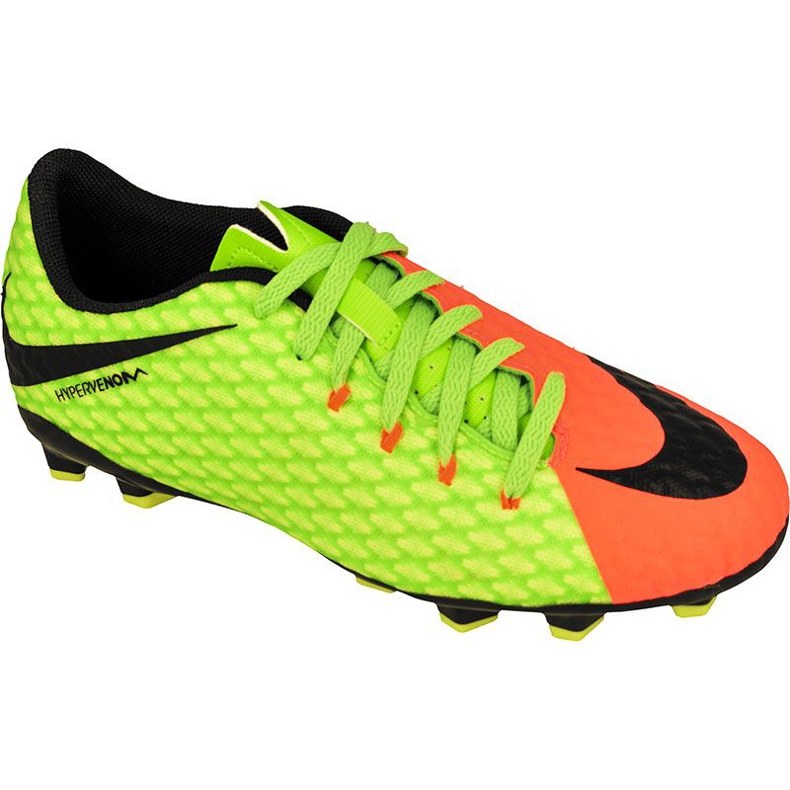 Chuteiras Nike Hypervenom Phelon Iii verde, laranja verde