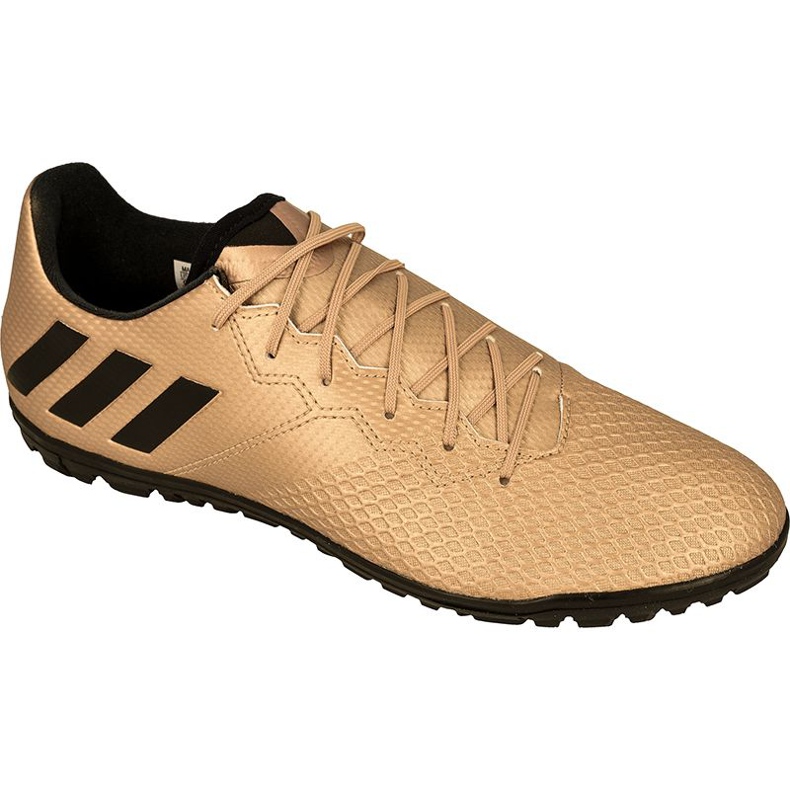 As chuteiras adidas Messi 16.3 Tf dourado
