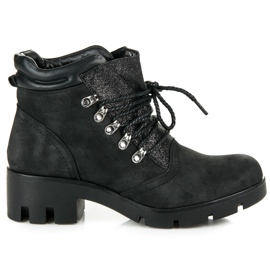 Vinceza Botas de caminhada amarradas preto