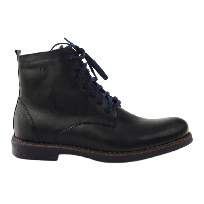 Botas pretas com zíper Nikopol 660 preto azul marinho