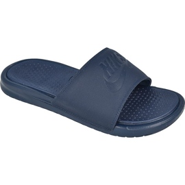 Chinelos Nike Benassi Just Do It Ultra Premium M 818741-400 azul marinho