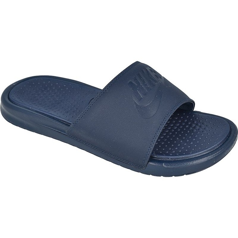 Chinelos Nike Benassi Just Do It Ultra Premium M 818741-400 azul marinho