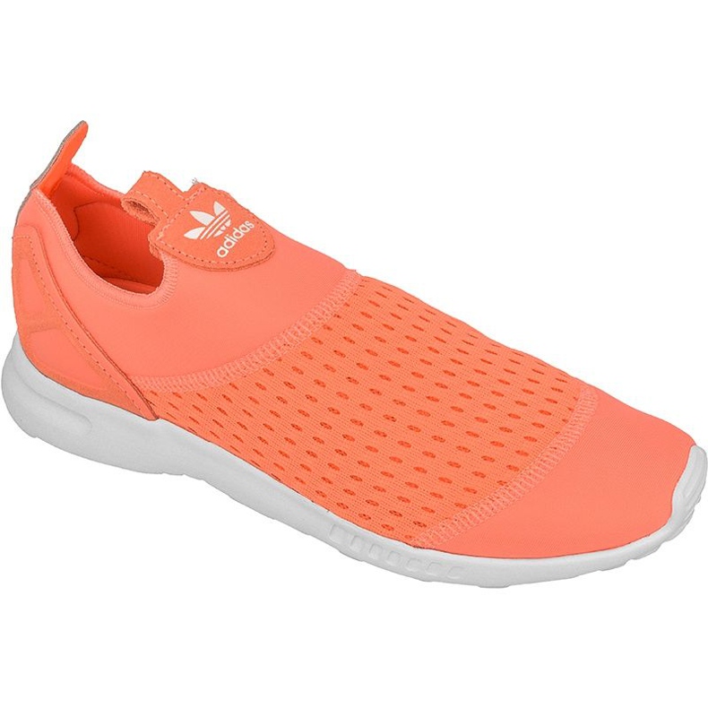 Tênis adidas ORIGINALS ZX Flux ADV deslizamento suave W S75740 branco laranja