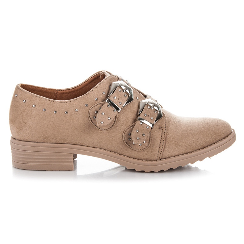 Fama Sapatos de camurça castanho