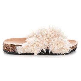 Seastar Chinelos com pele de carneiro marrom