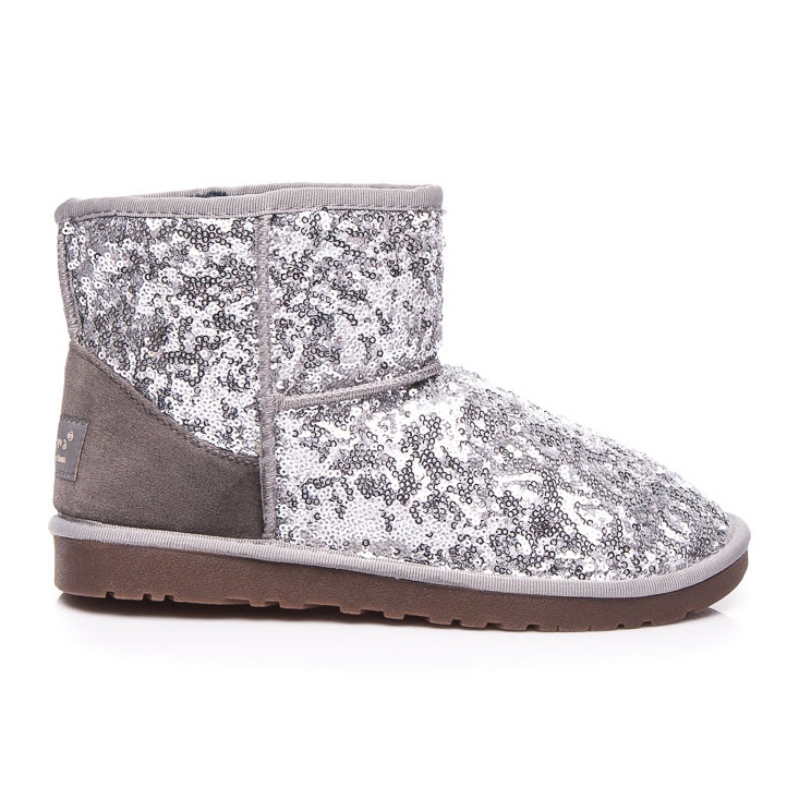 Torna Muklukes brilhantes cinza