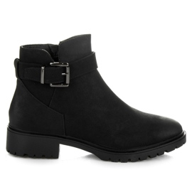 Vices New Collection Botas baixas com fivela preto Vices New Collection Botas baixas com fivela preto